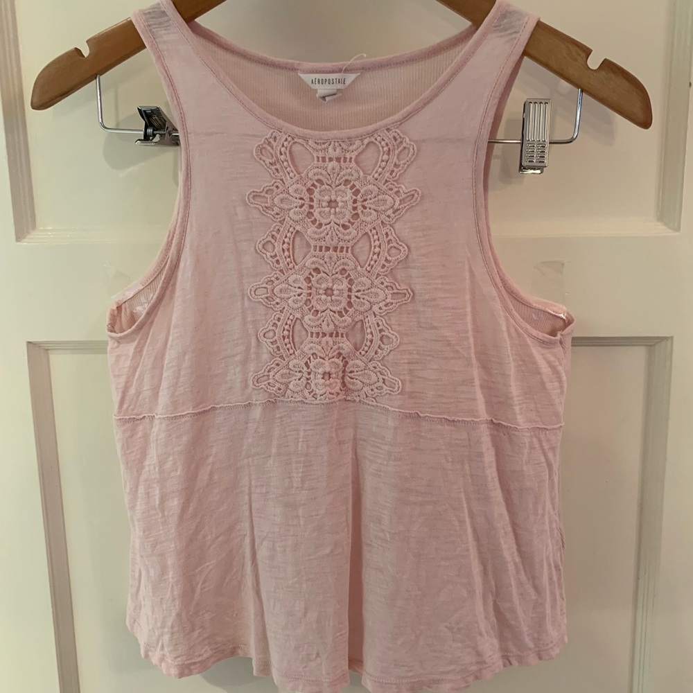 light pink lace shirt